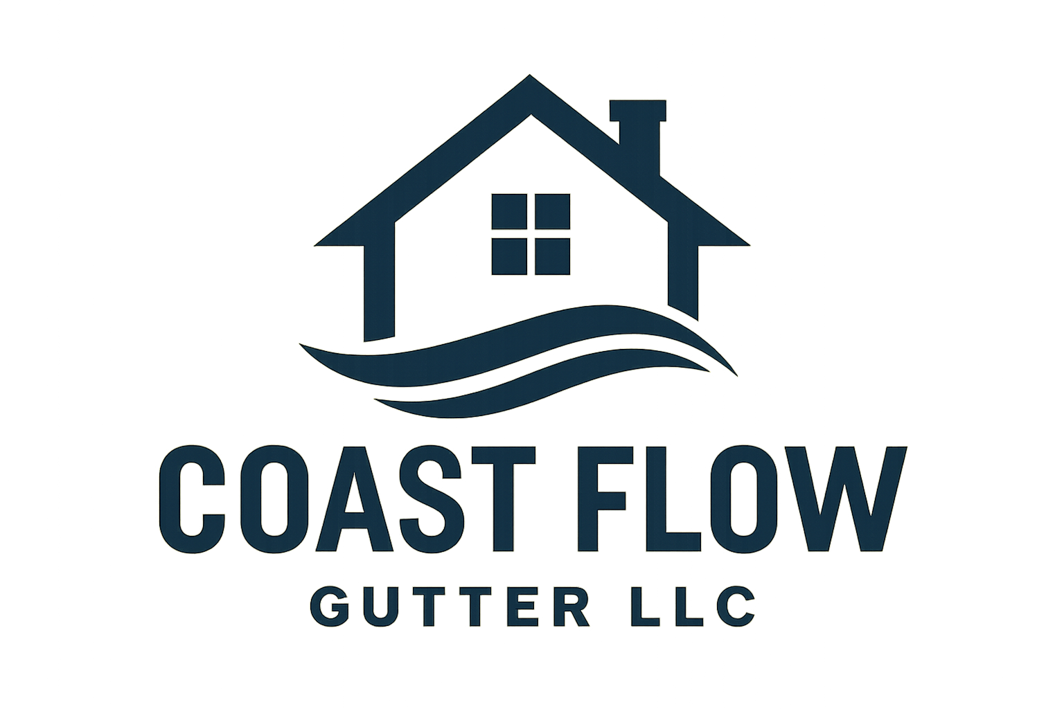 Logo de compañía constructora asociada con Coast Flow Gutter LLC